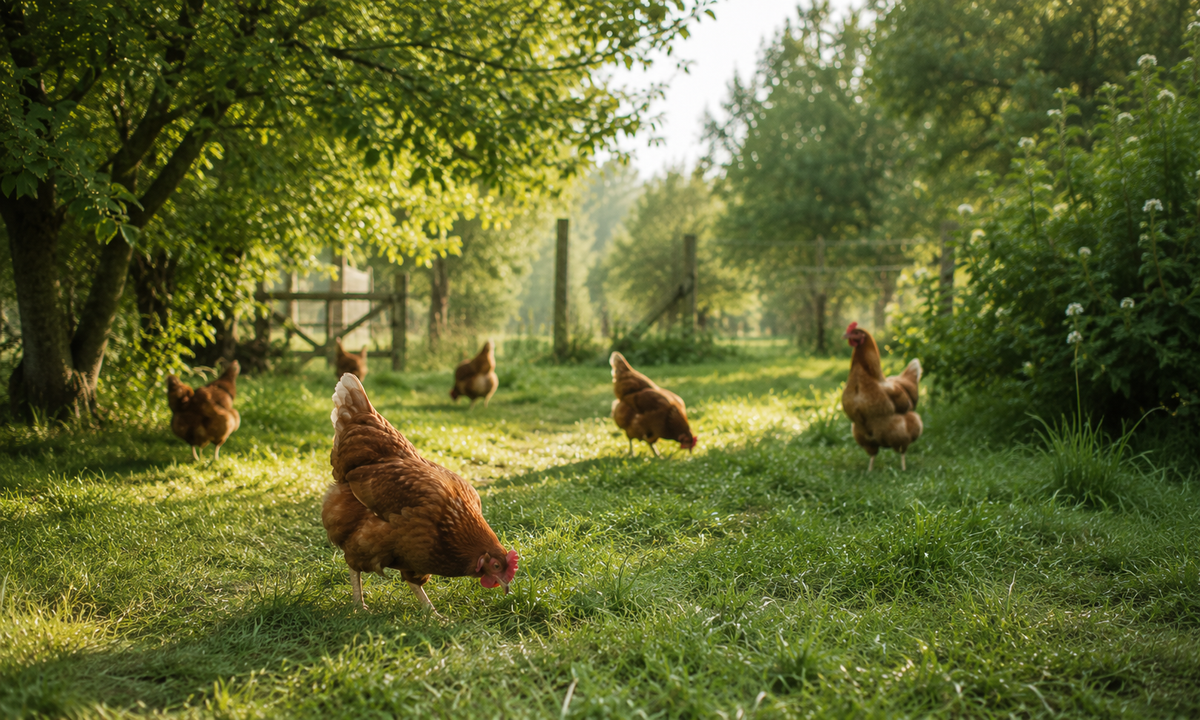 Parcours de poules en plein air — Univers Poules