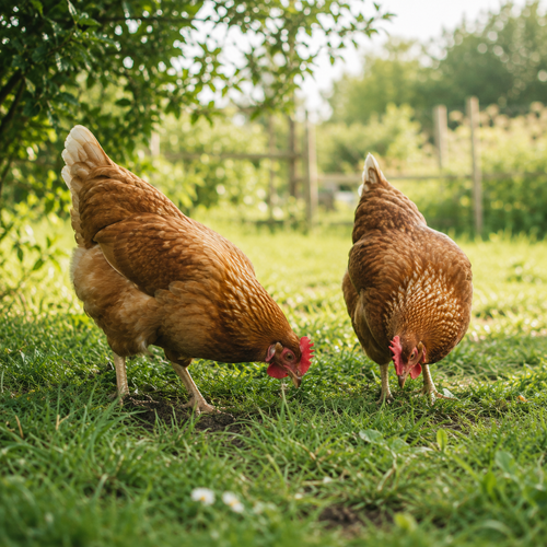 Poules sur parcours enherbé — Kit Poules Terrapoule